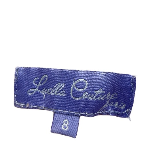 Luella Couture girls size 8 pink white jumper - Picture 2 of 4